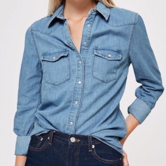 topshop denim shirts